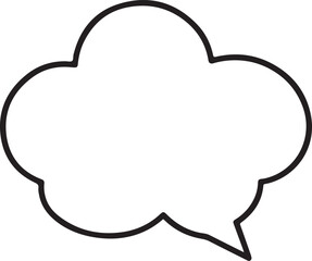 set of speech bubbles