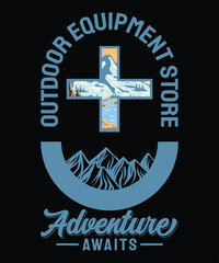 Adventure T-shirt Design, Outdoor Tee