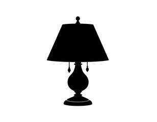 Silhouette of a table lamp (1)
