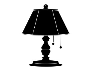 Silhouette of a table lamp (3)