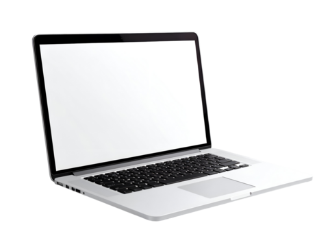 A sleek, modern laptop with a blank screen, showcasing its minimalist design and elegant features for tech enthusiasts.