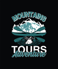 Mountain Adventure Tour T-shirt Design
