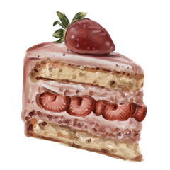 Cake strawberry 