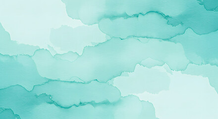 Turquoise Watercolor Background Texture