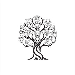 Abstract geometric design with vibrant color palette and text elements