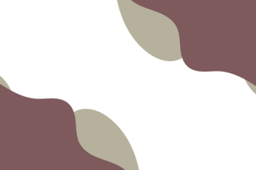 Abstract minimal background with brown and beige organic fluid shapes and white space for modern poster, branding, and social media design