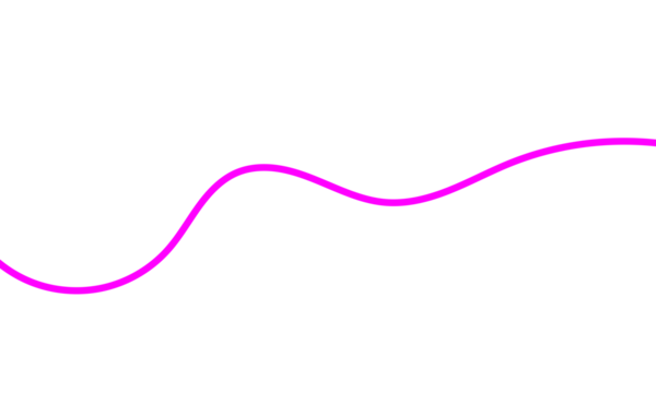 Pink wavy line abstract element on white background for minimal design, poster, banner, and digital graphic decoration