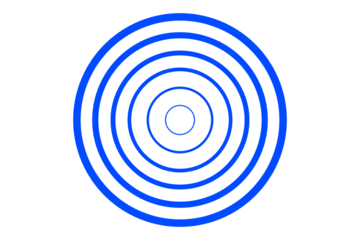 Abstract blue concentric circles geometric pattern for modern background, poster, logo, branding, and digital graphic design