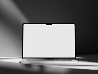 Sleek laptop mockup perfect for presenting a responsive website layout.