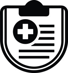 Obraz premium Medical consent vector icon.