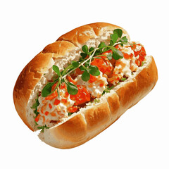 Coastal Catch Lobster Roll isolated watercolor vector illustration svg