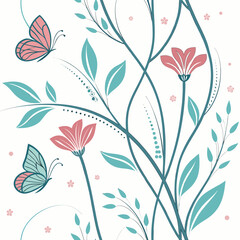 Light Scribble Pattern in Gentle Colors 1