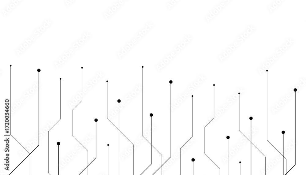 Poster abstract futuristic circuit board illustration, circuit board with various technology elements. circ