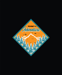 Adventure Outdoor T-shirt Design