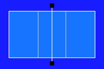 volleyball court, tactical board for plays	

