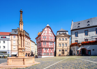 Obraz premium Innenstadt, Aschaffenburg, Bayern, Deutschland 