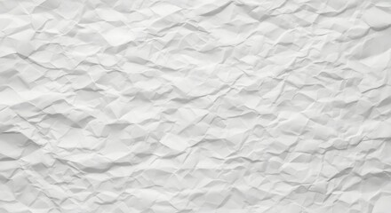 Obraz premium White Crumpled Paper Texture Background Abstract.