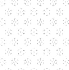 seamless pattern with snowflakes decor