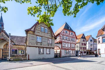 Altstadt, Bensheim, Hessen, Deutschland 