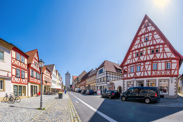 Obraz premium Altstadt, Hassfurt, Bayern, Deutschland 