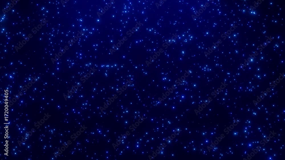 Sticker blue bokeh particles glitter awards dust gradient abstract background. futuristic glittering in spac