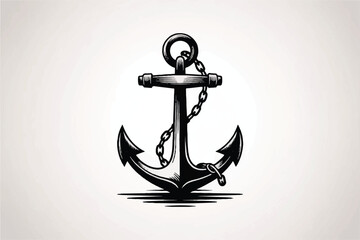 Anchor Silhouette Vector — High-Quality Black Icon
