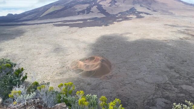 The Sainte-Rose volcano refers to the active Piton de la Fournaise, one of the most active volcanoes in the world