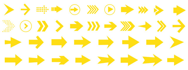 Arrow icon set. Arrow. Cursor. Collection different arrow signs. Different cursor arrow direction sym