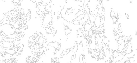 Abstract white background with intricate black line art featuring organic shapes and textures, creating a modern, minimalist pattern perfect for design and artistic projects