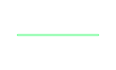 Simple green line isolated on transparent background for modern design use