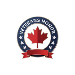 Obraz premium Symbol of respect and recognition for Canadian veterans.
