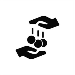 payment icons. simple solid vector illustration