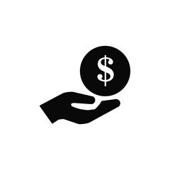 income icons. simple solid vector illustation