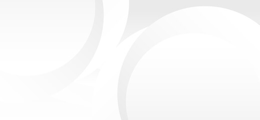 A clean and modern abstract background showcases overlapping white circles and subtle gray gradients, creating a minimalist and elegant design suitable for versatile applications