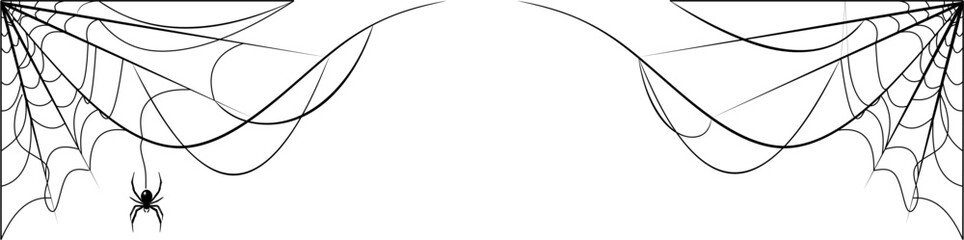 Obraz premium spider web halloween decoration