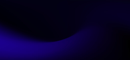 This mesmerizing image features a gradient transition from deep black to a vibrant, saturated blue, creating a smooth, flowing wave-like effect against the darkness