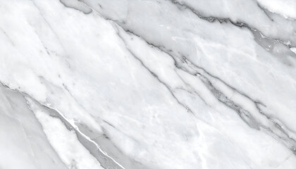 Obraz premium Close-up of white marble with grey veins creating an abstract, flowing pattern across the surface.