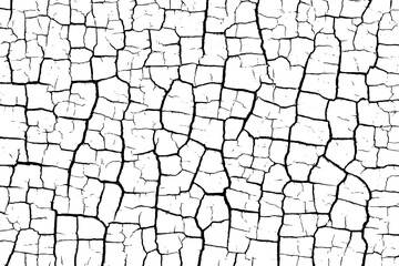 Cracked texture background with distressed lines, Transparent Background