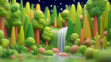 easter eggs in the garden