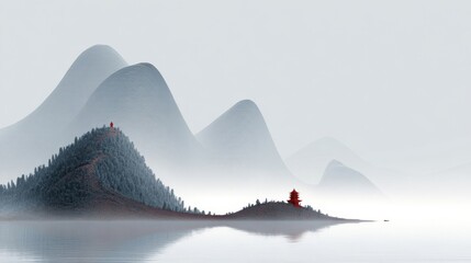 winter mountain landscape