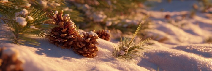 christmas tree with cones