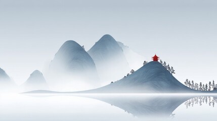 snow covered mountains