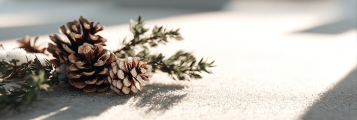 christmas tree with cones
