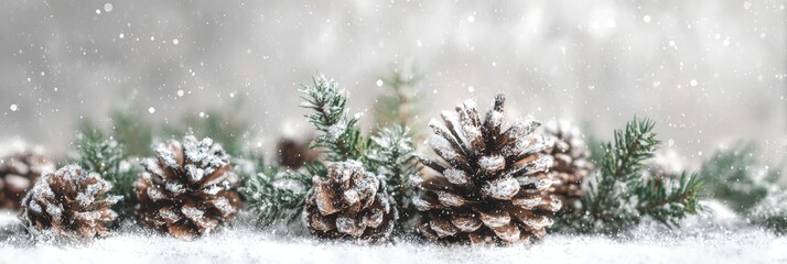 christmas tree with cones
