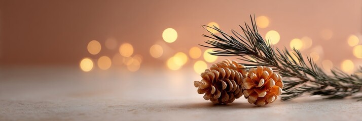 christmas tree with cones