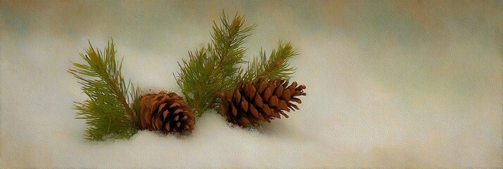 christmas tree with cones