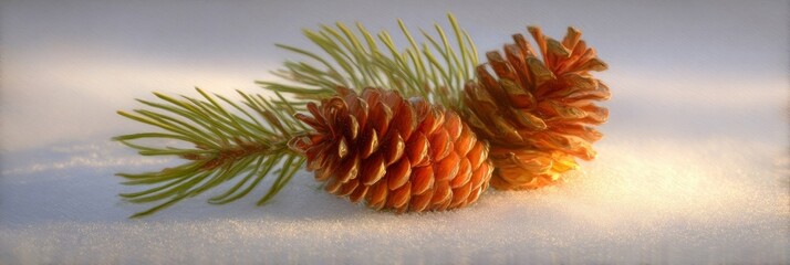 christmas tree with cones