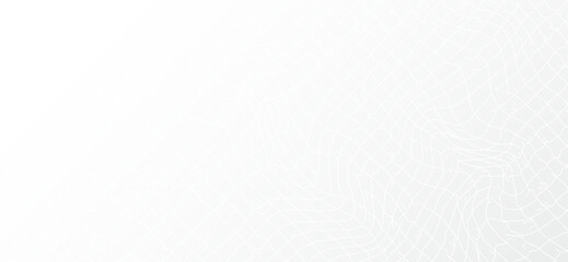 Subtle white grid elegantly curves across a minimalist, light background, creating a soft, flowing geometric pattern perfect for modern designs and contemporary presentations