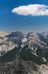 Obraz premium Panoramic Mountain Landscape within Albanian Alps
