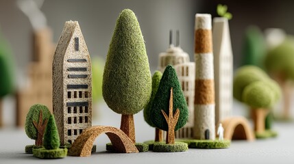 Sustainable Urban Development Concept with Eco-Friendly Cities and Green Structures